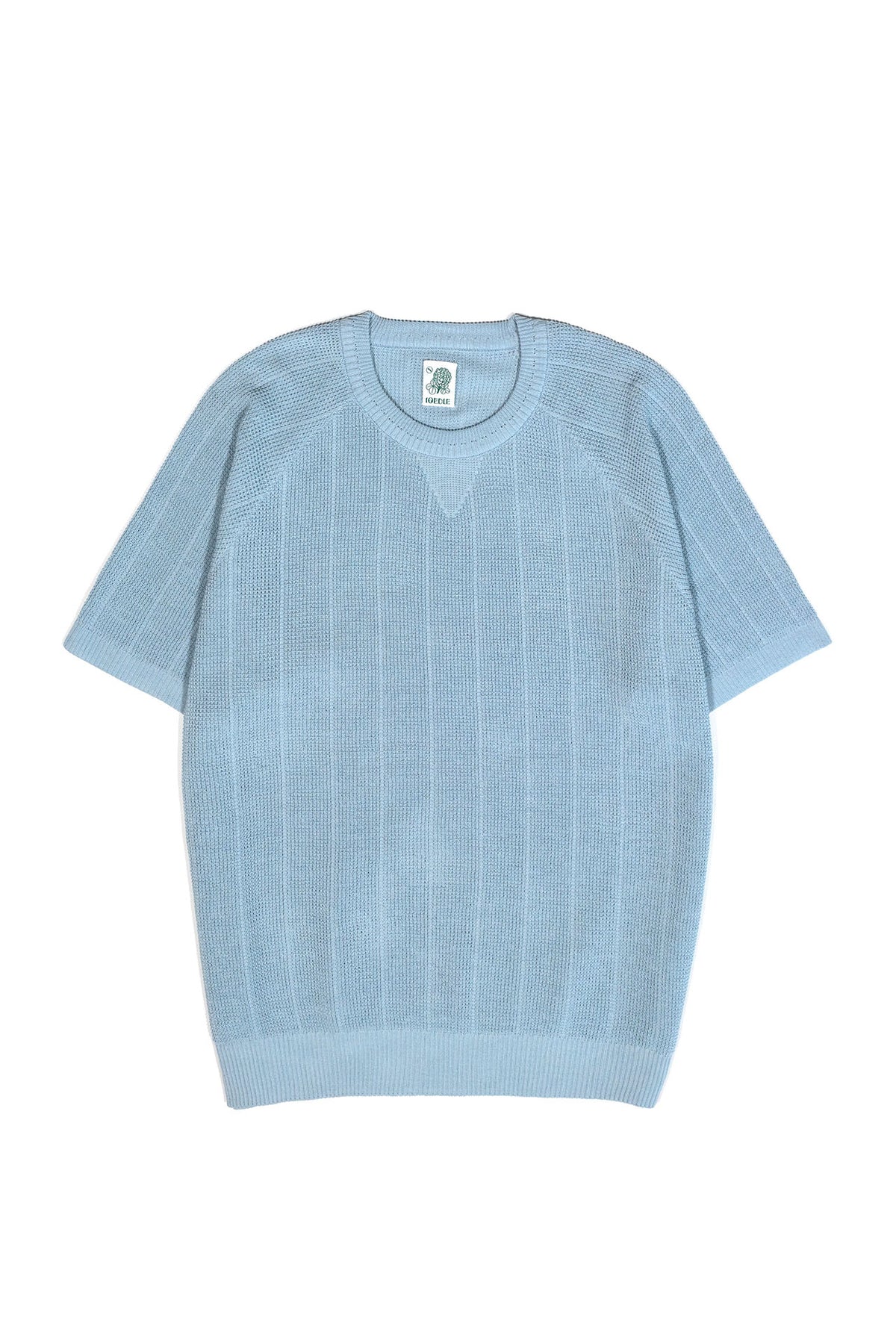 Ioedle - Sky Blue Waffle Raglan Short-Sleeve Knit (OC) product image 2 | TRAB K-Fashion Australia
