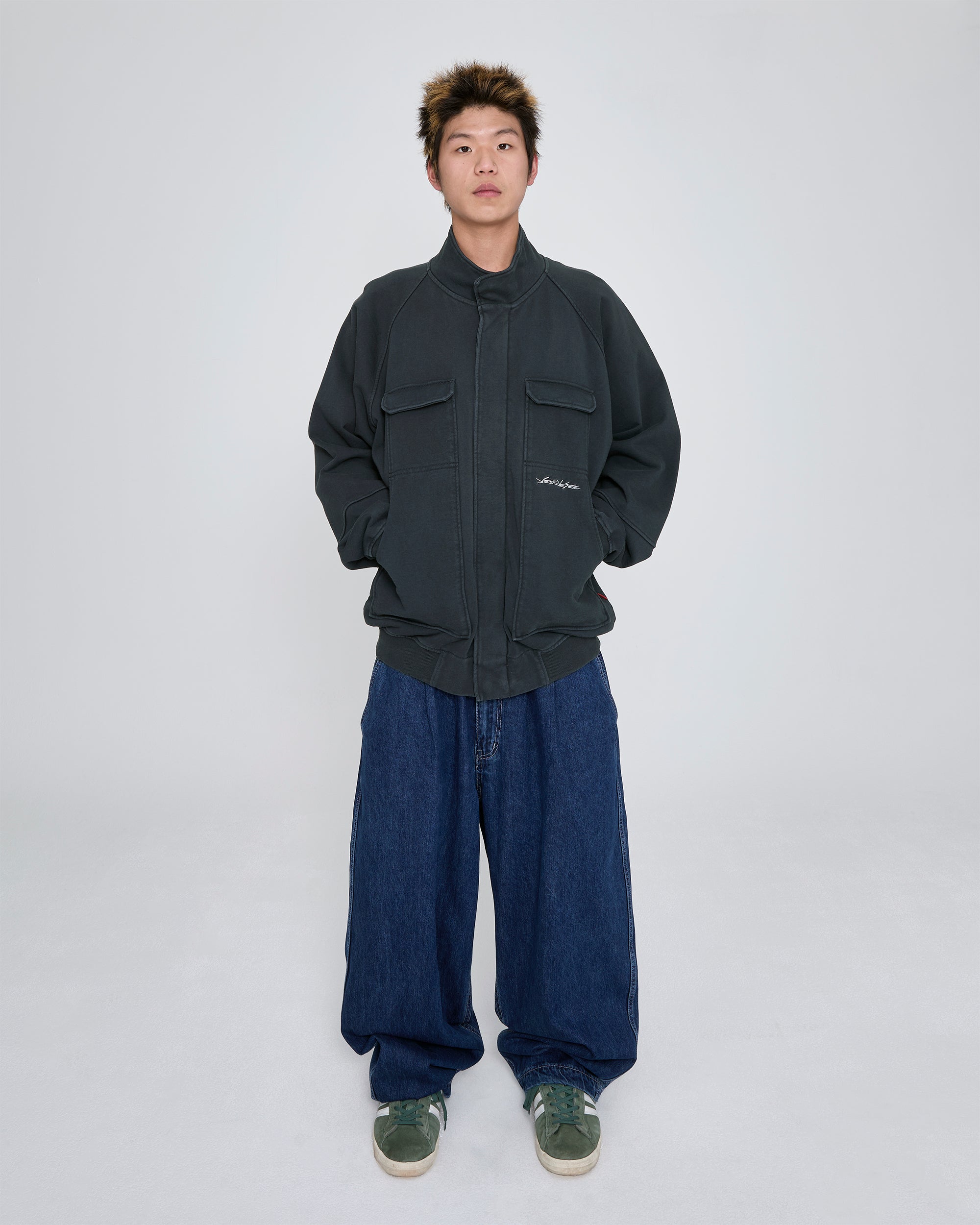 yeseyesee - Y.E.S Zip Sweat Jacket (Charcoal) product image 7 | TRAB K-Fashion Australia