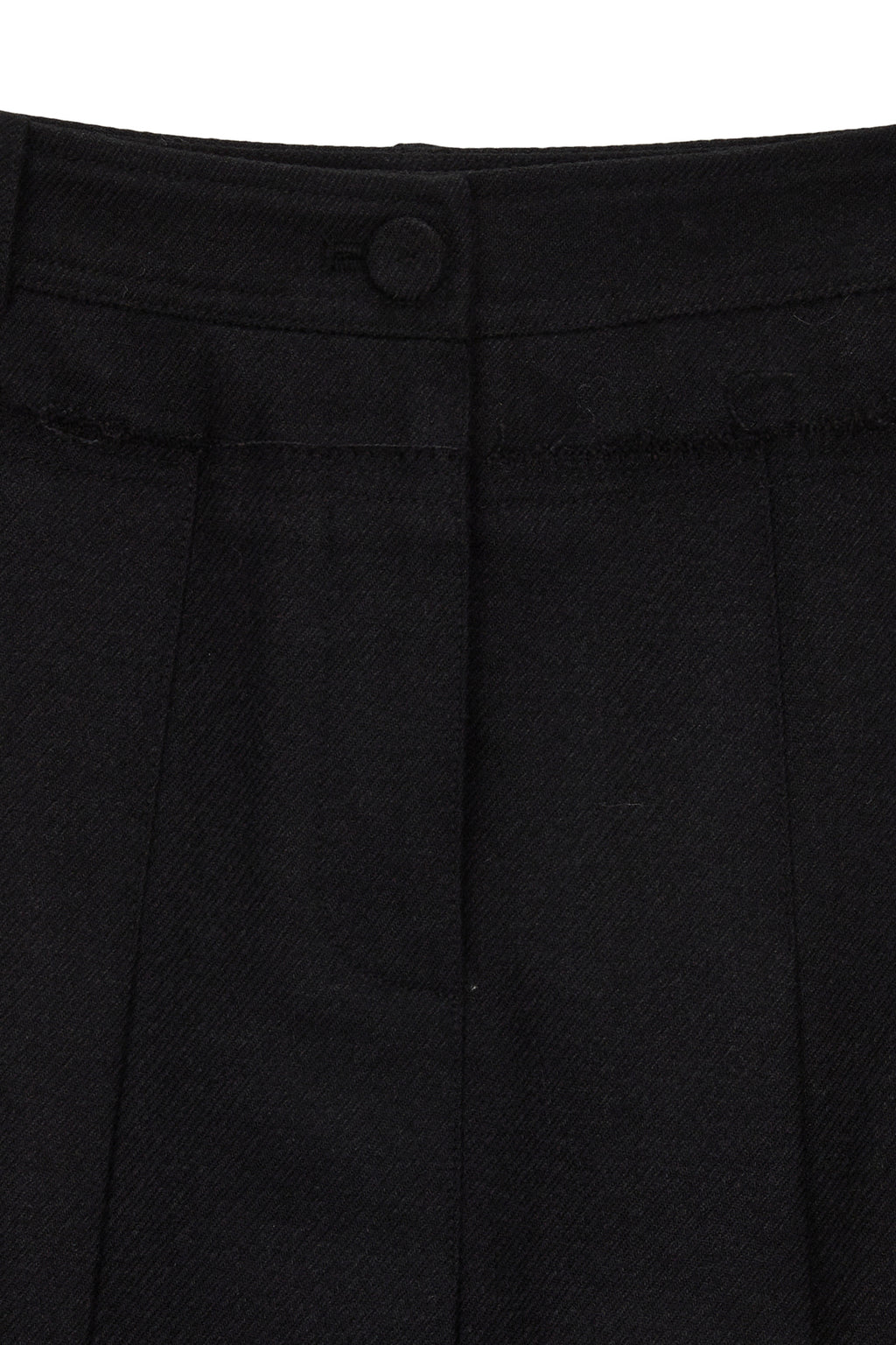 Matin Kim - Unbalance Pleats Midi Skirt (Black) product image 3 | TRAB K-Fashion Australia