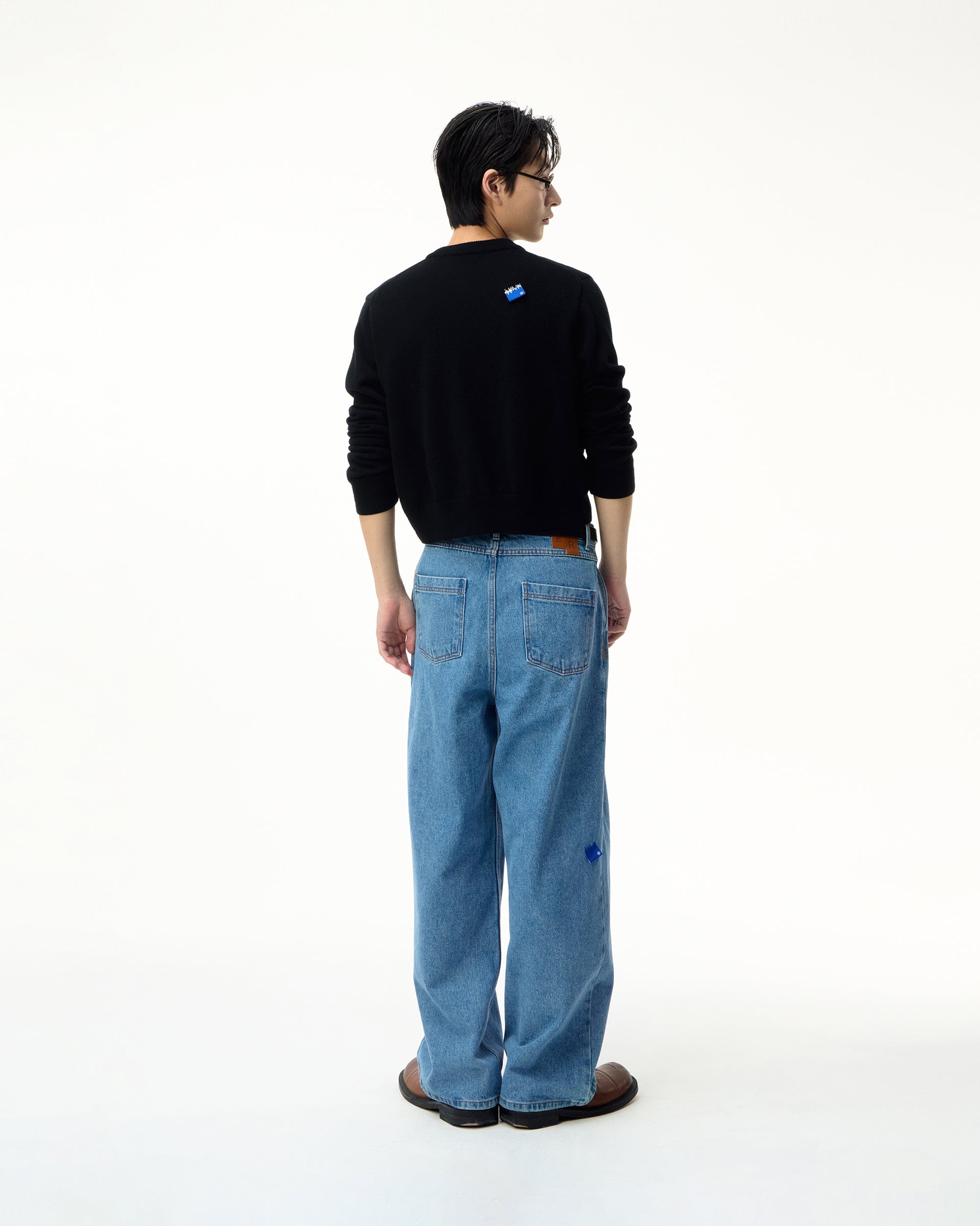 Ader Error - Sig; BL Tag cardigan 02 (Noir) product image 2 | TRAB K-Fashion Australia