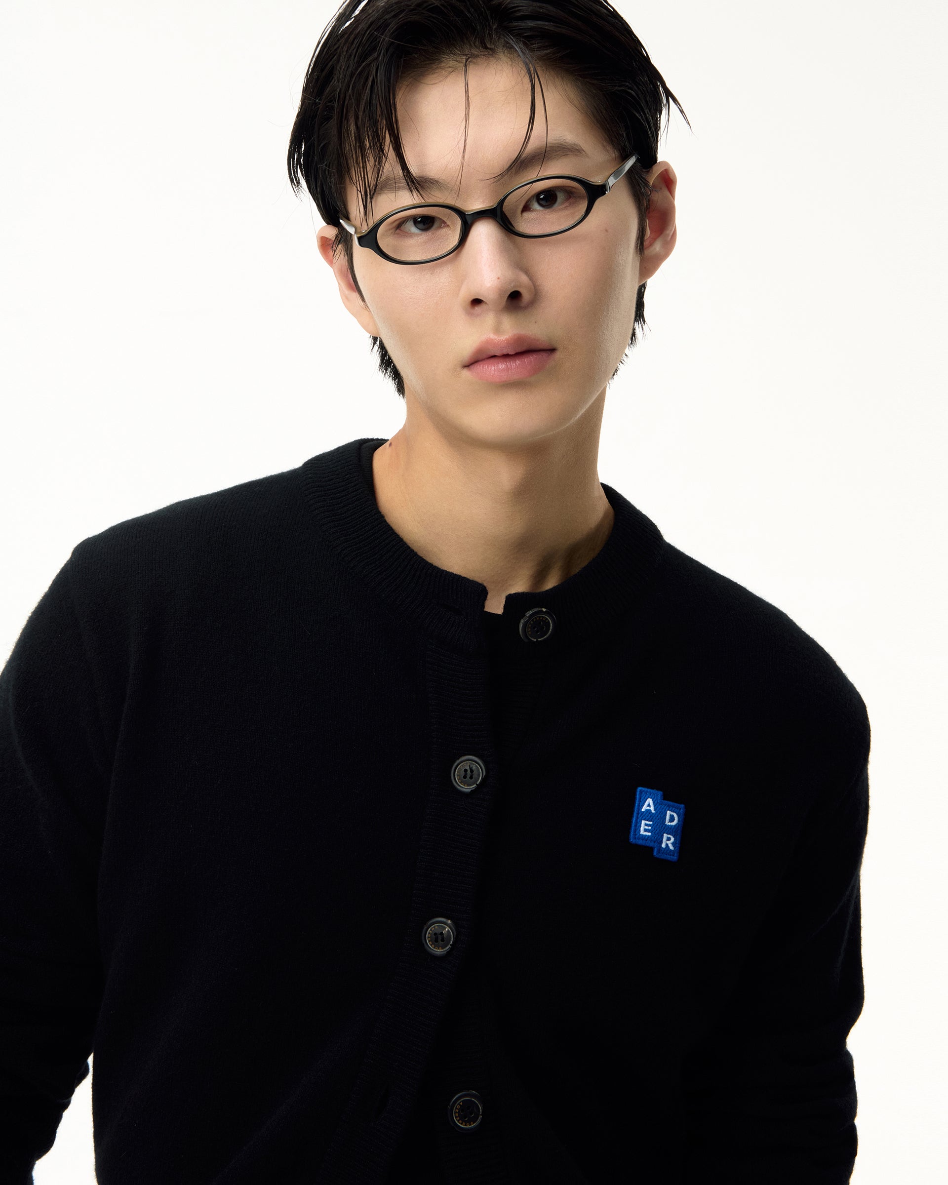 Ader Error - Sig; BL Tag cardigan 02 (Noir) product image 3 | TRAB K-Fashion Australia