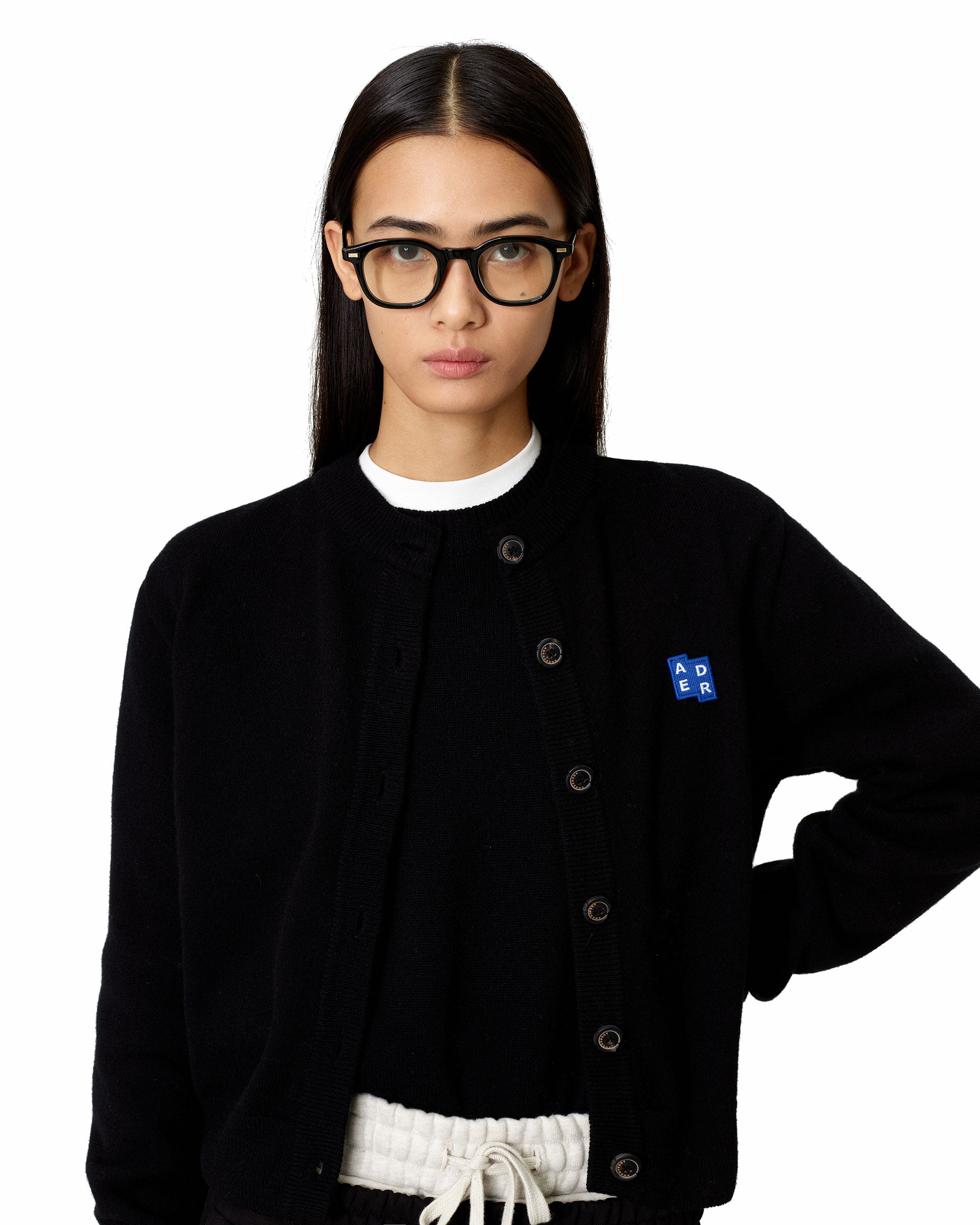 Ader Error - Sig; BL Tag cardigan 02 (Noir) product image 2 | TRAB K-Fashion Australia