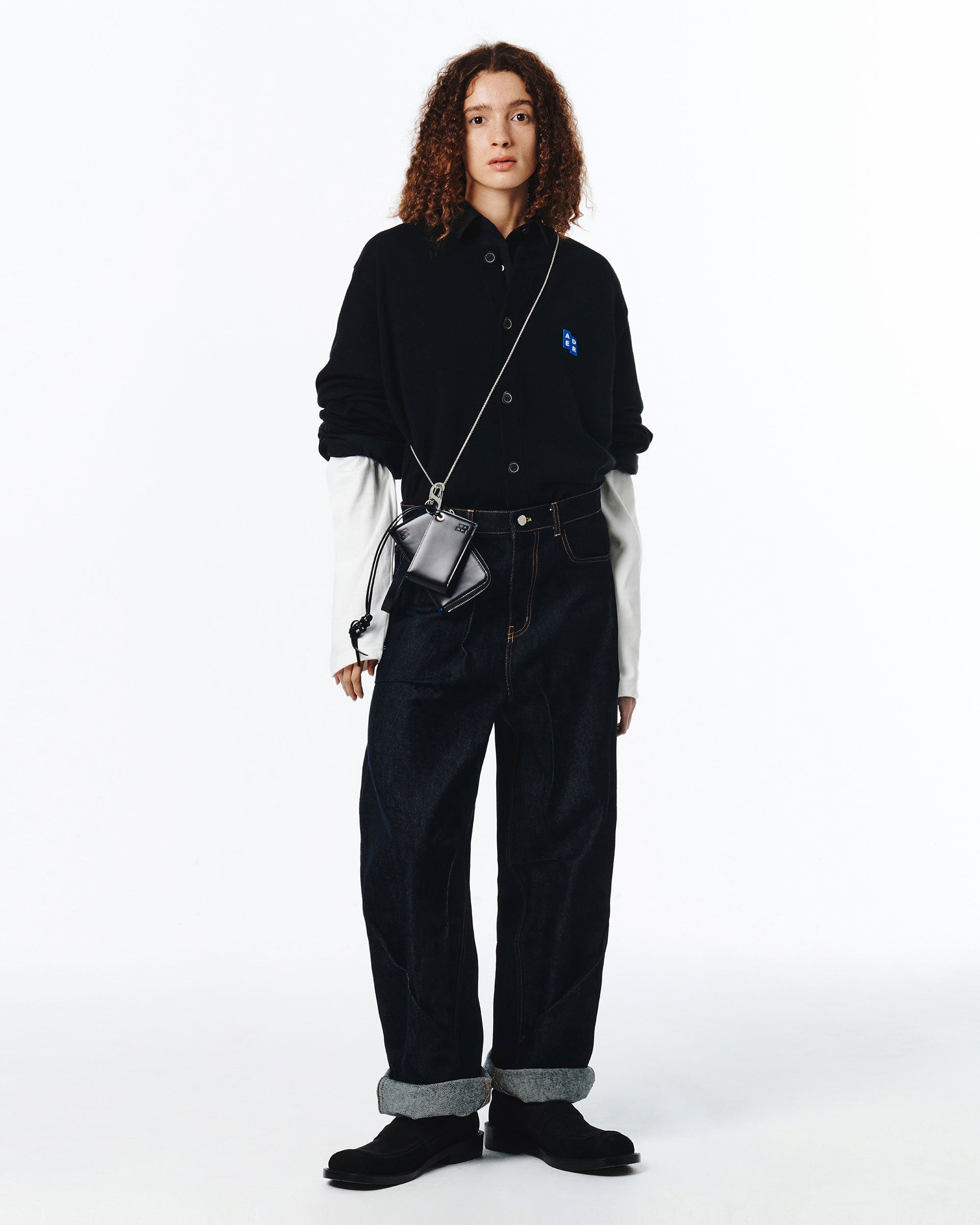 Ader Error - Sig; BL Tag cardigan 02 (Noir) product image 5 | TRAB K-Fashion Australia