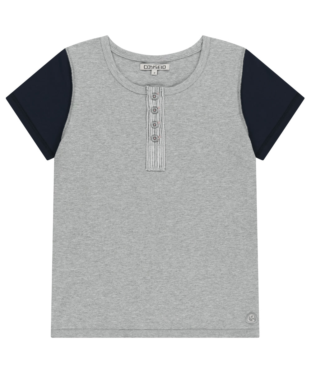 Coyseio - Dudu Reverse T-Shirt (Melange Grey) product image 12 | TRAB K-Fashion Australia