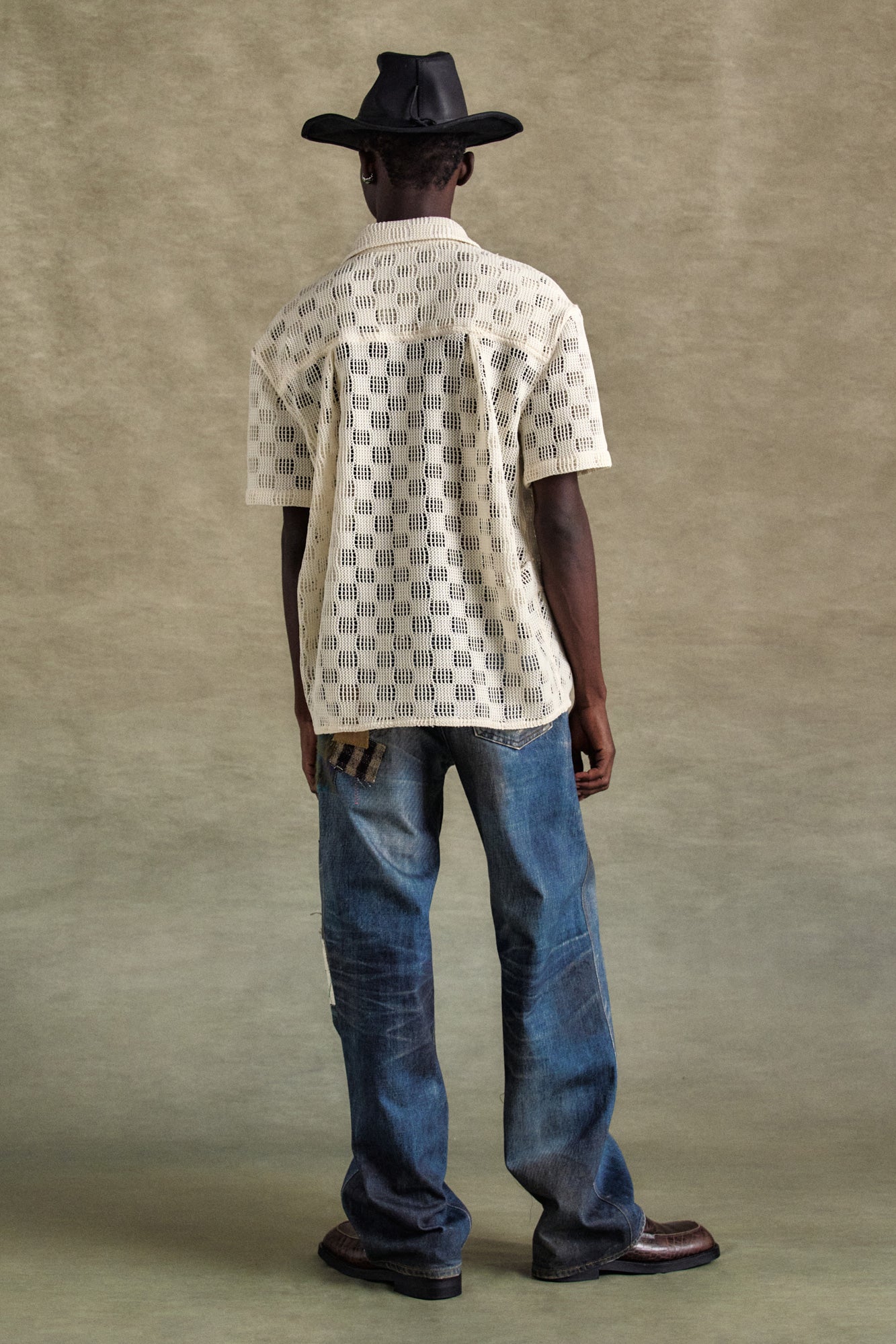 Andersson Bell - Letto Knitted Shirts (Ecru) product image 3 | TRAB K-Fashion Australia