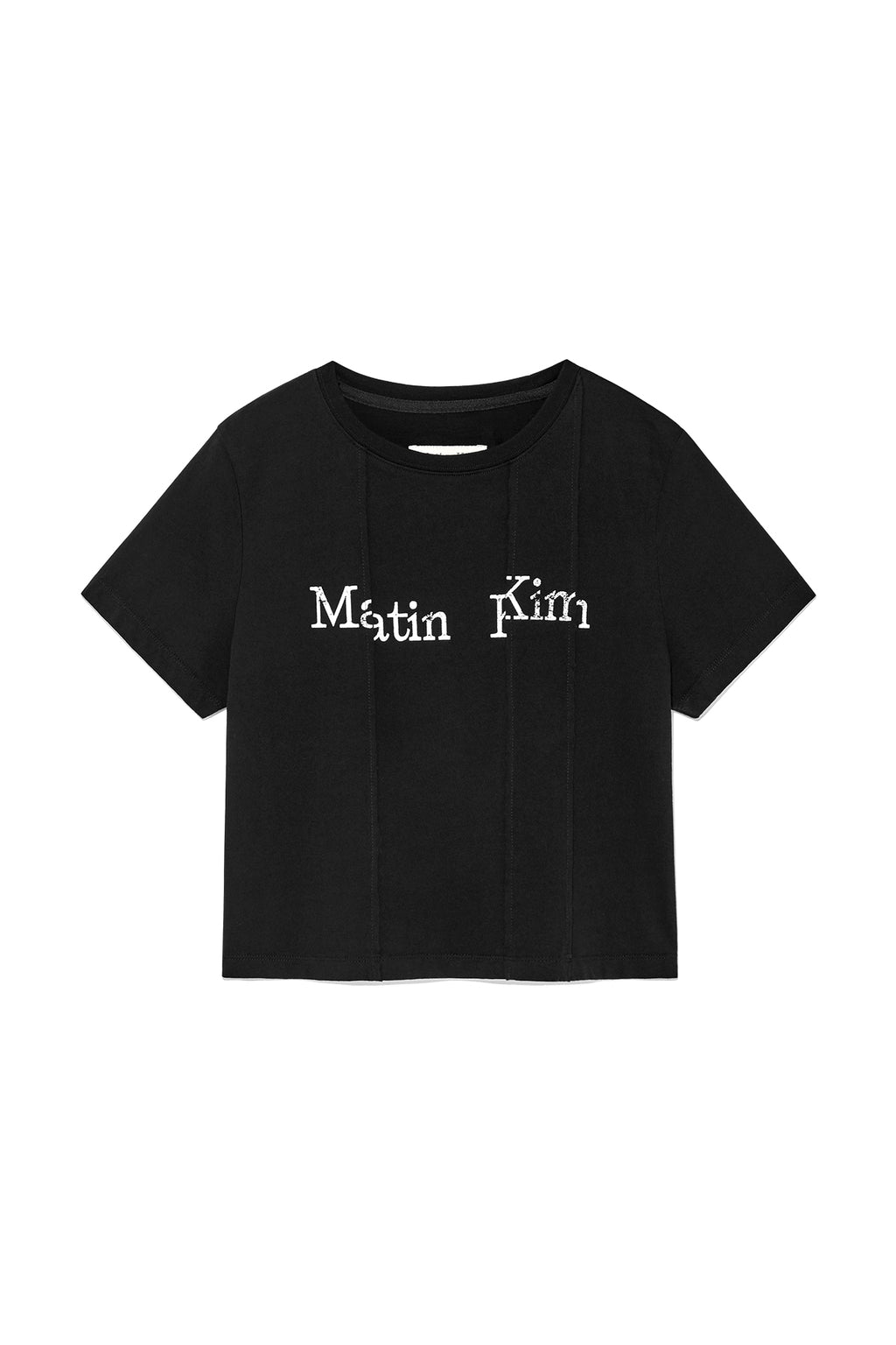 Matin Kim - Unbalance Typo Logo Crop Top (Yellow) product image 13 | TRAB K-Fashion Australia