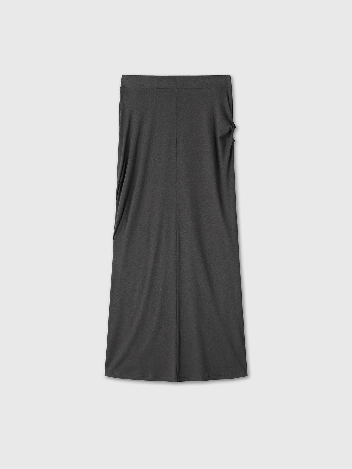 Tonywack - Soft Draped Drawstring Skirt (Charcoal) product image 15 | TRAB K-Fashion Australia