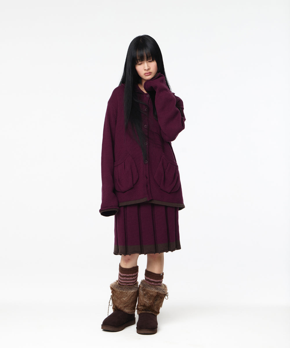 Coyseio - Striped Mori Knee Socks (Brown) product image 3 | TRAB K-Fashion Australia