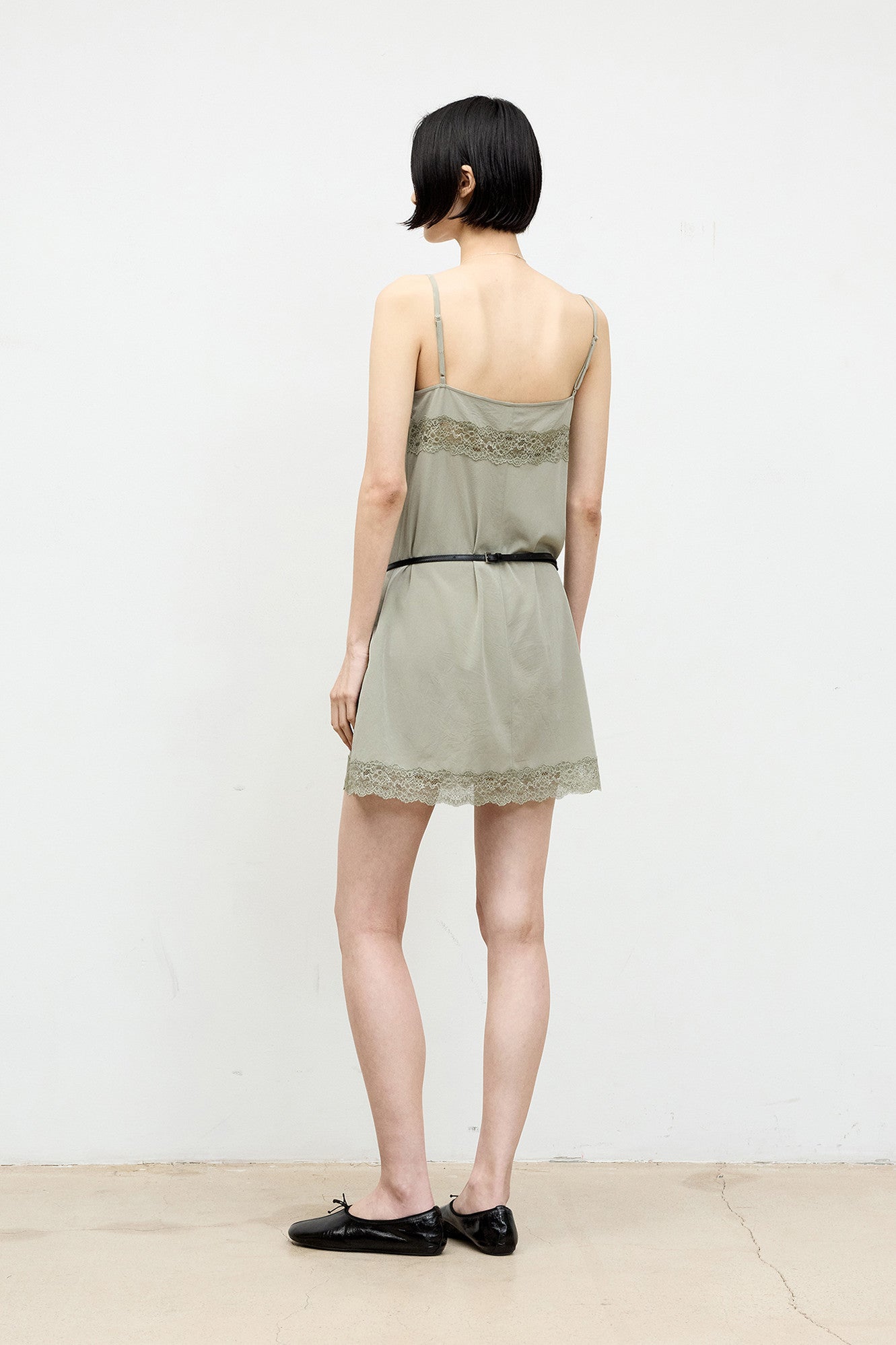 Coor - Paneled Lace Dress (Light Khaki) product image 4 | TRAB K-Fashion Australia