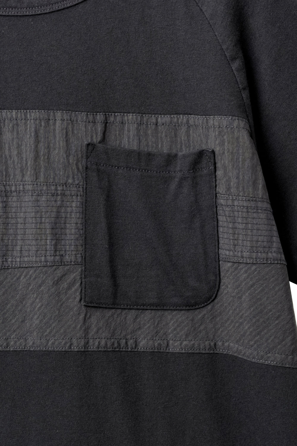 Hatchingroom - Patchwork Ringer Tee (Charcoal) product image 4 | TRAB K-Fashion Australia