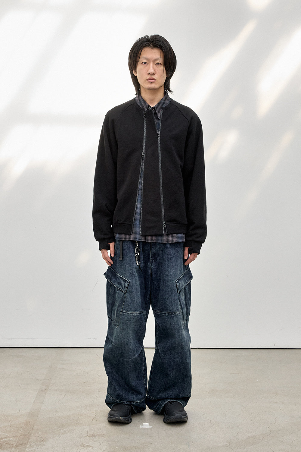 Hatchingroom - Dual Zip Cardigan (Black) product image 9 | TRAB K-Fashion Australia