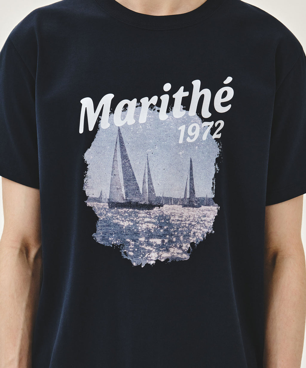 Marithe & Francois Girbaud - Aerocool Vacance Graphic Tee (Dark Navy) product image 4 | TRAB K-Fashion Australia
