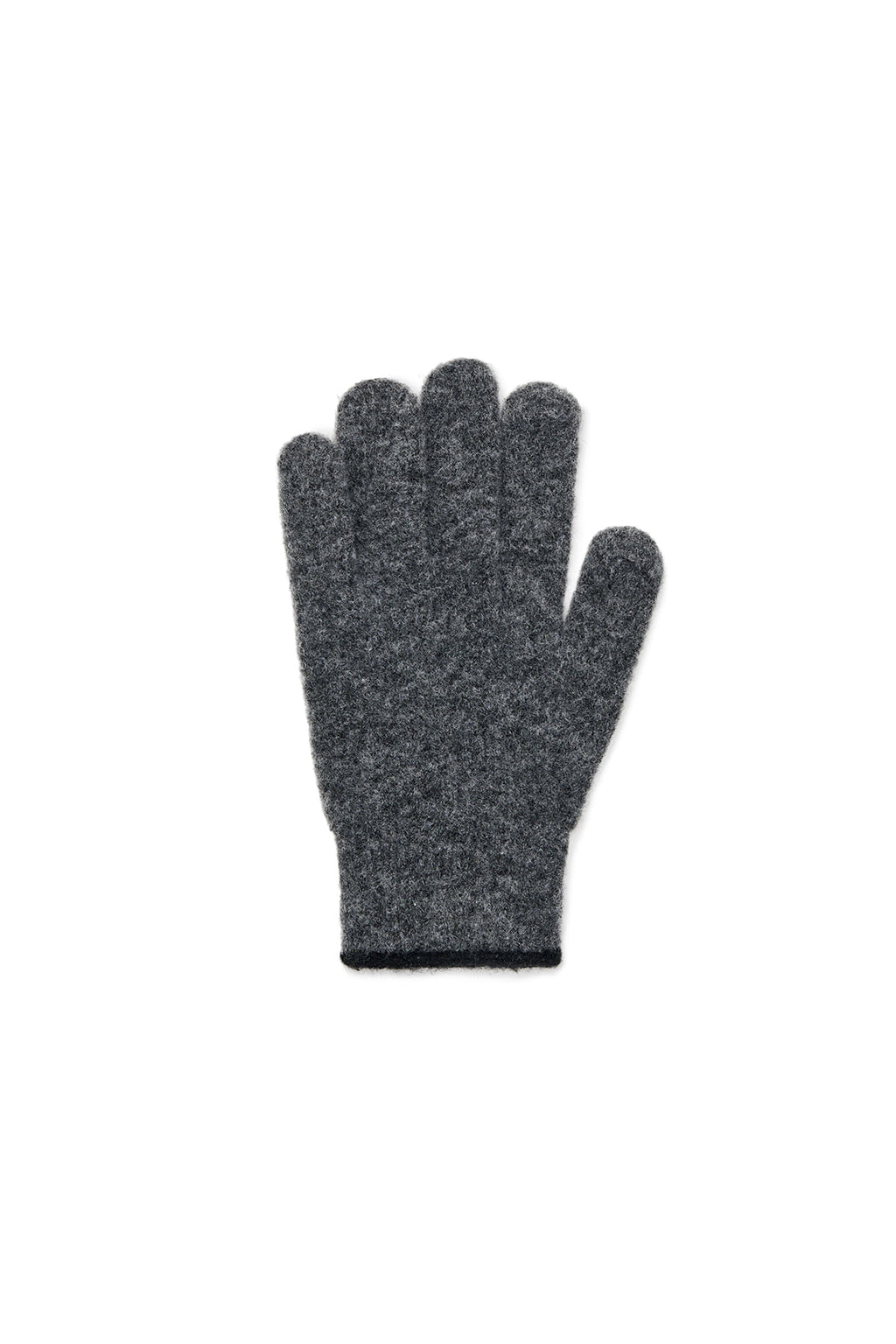 Matin Kim - Boucle Knit Gloves (Charcoal) product image 3 | TRAB K-Fashion Australia
