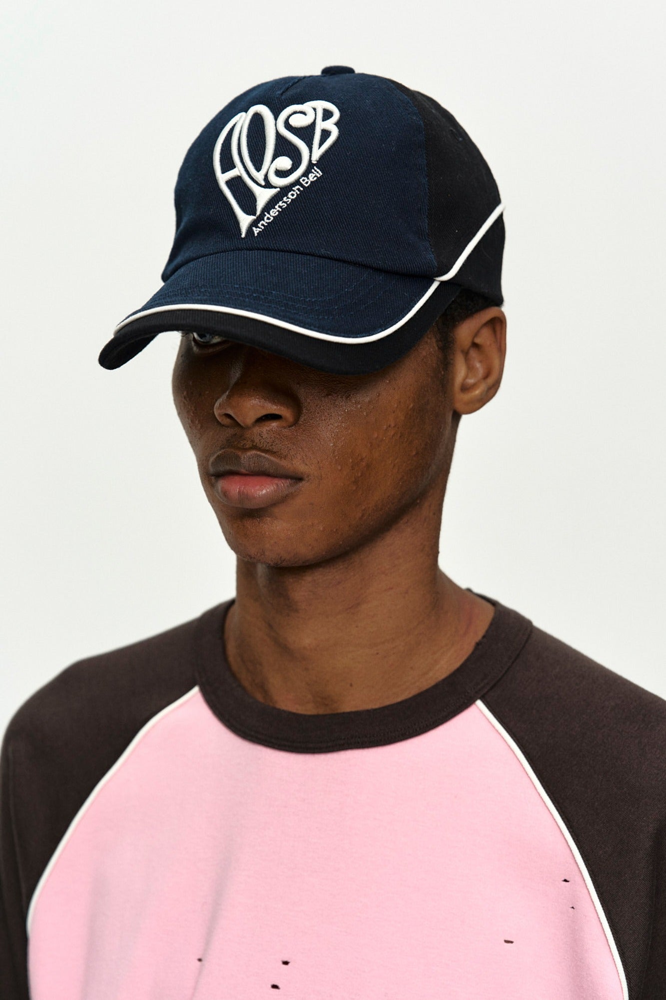 Andersson Bell - (essential) Unisex Heart Logo Embroidery Layered Cap (Essential) product image 1 | TRAB K-Fashion Australia