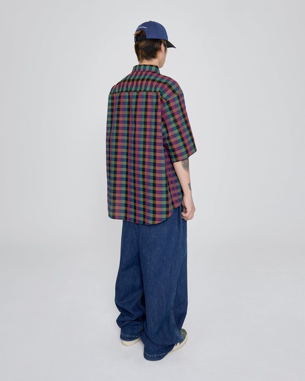 yeseyesee - Y.E.S Short Sleeve Check Shirt (Multi) product image 9 | TRAB K-Fashion Australia