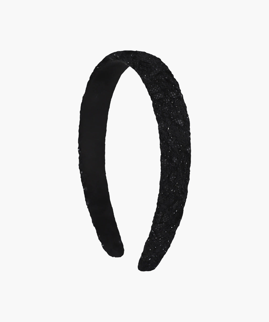 Marithe & Francois Girbaud - Tweed Hairband (Black) product image 2 | TRAB K-Fashion Australia