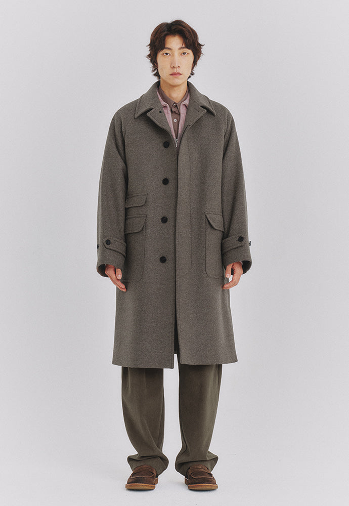 Art if acts - Balmacaan Coat (Twill Brown) product image 4 | TRAB K-Fashion Australia