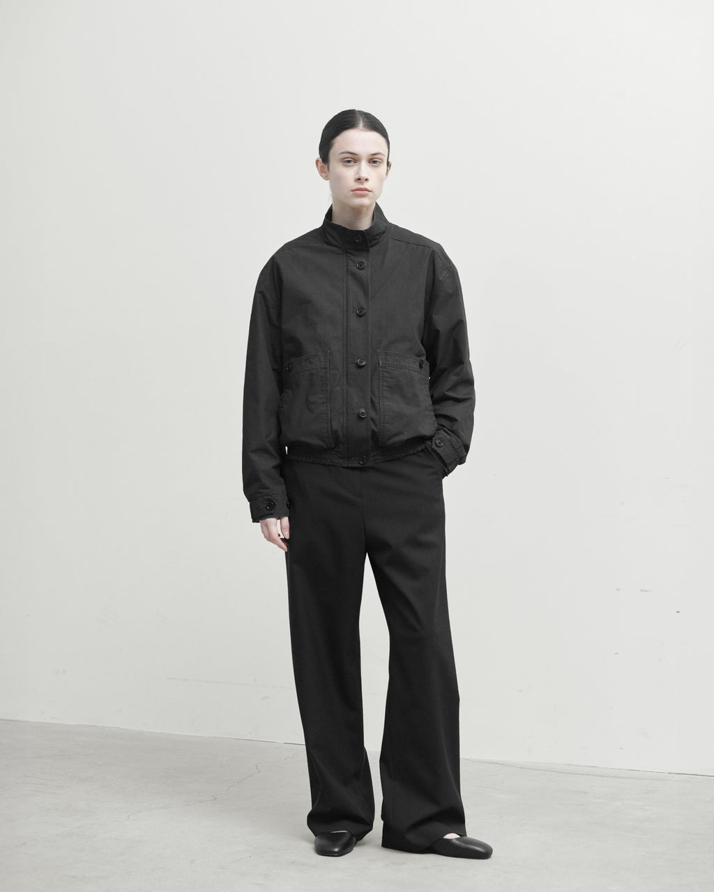 Brownyard - Wide Wool Pants (Black) product image 1 | TRAB K-Fashion Australia