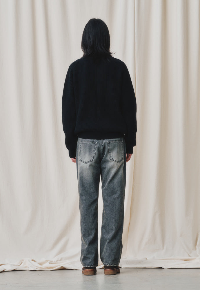 Art if acts - Cashmere Full Zip-up Jacket (Black) product image 5 | TRAB K-Fashion Australia