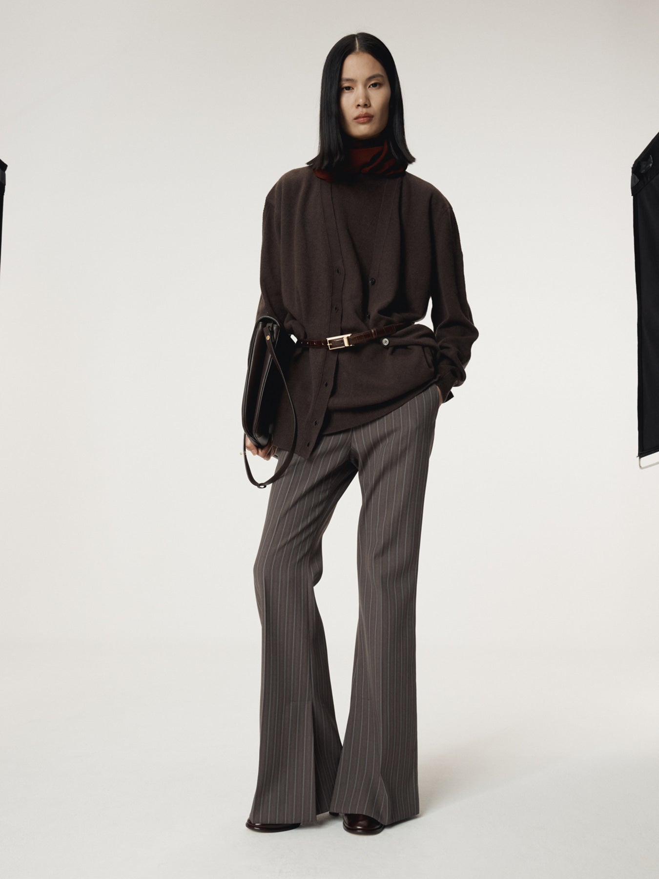 Recto - Rc Signature Stripe Flare Pants (Sepia Grey) product image 9 | TRAB K-Fashion Australia