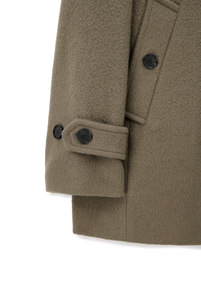 Art if acts - Leather Collar Casentino Half Coat (Moss Grey) product image 13 | TRAB K-Fashion Australia