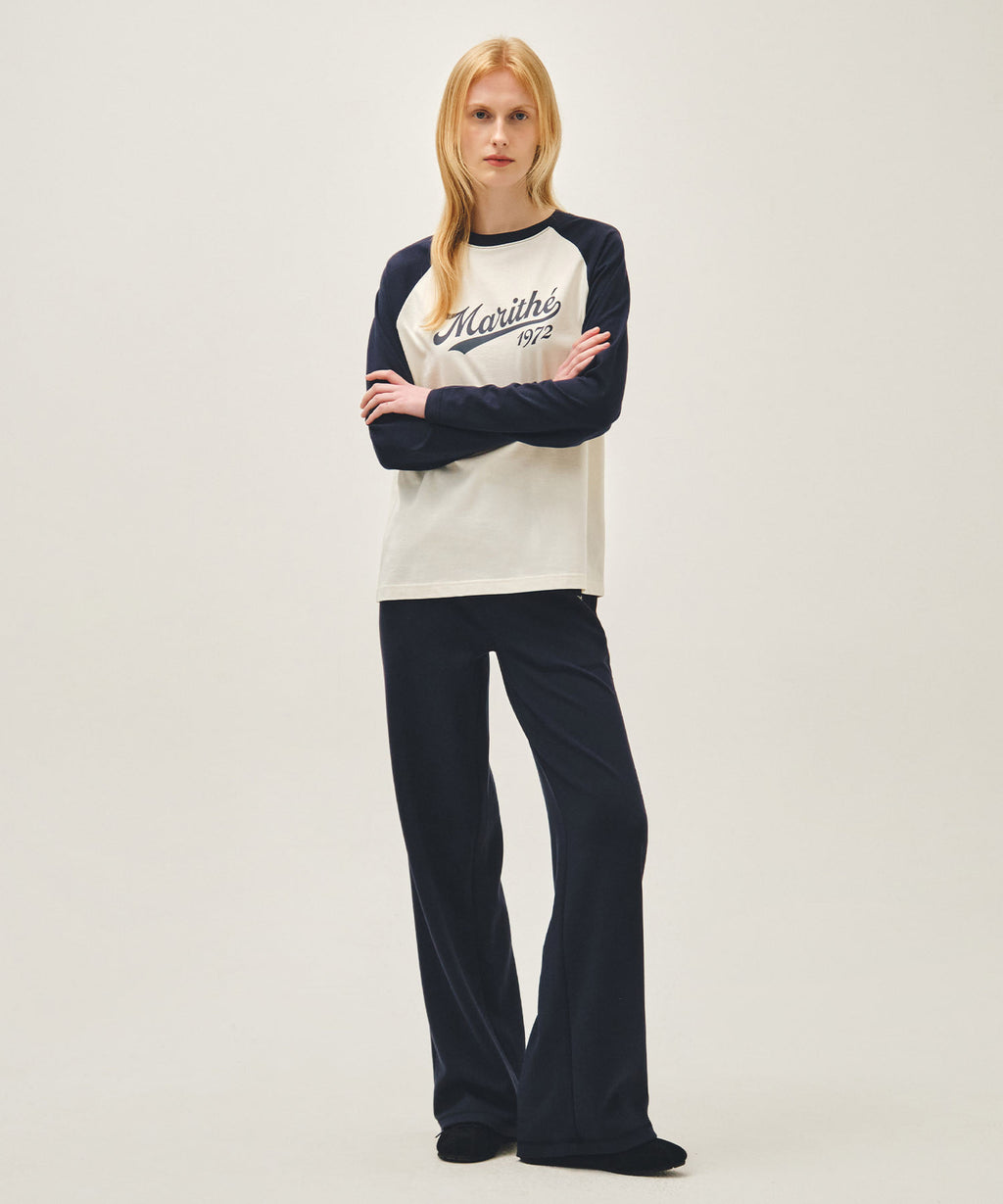 Marithe & Francois Girbaud - Sleeve Contrast Long Sleeve Tee (Navy) product image 5 | TRAB K-Fashion Australia