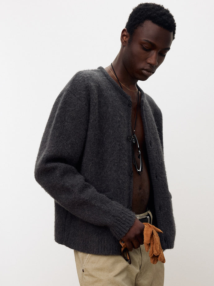 Tonywack - Alpaca Jacquard Knitted Blouson (Grey) product image 9 | TRAB K-Fashion Australia