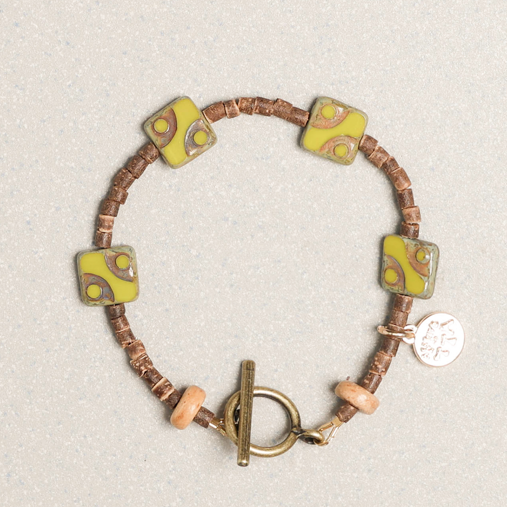 Towtow Archive - 4 Square 8 Circle Bracelet (Red) product image 4 | TRAB K-Fashion Australia