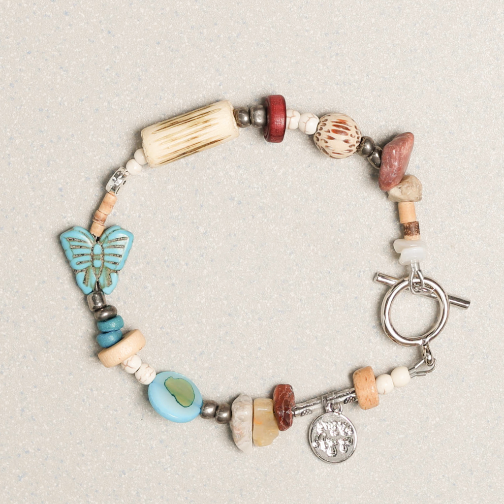 Towtow Archive - Butterfly Symbol Bracelet (Ivory) product image 1 | TRAB K-Fashion Australia