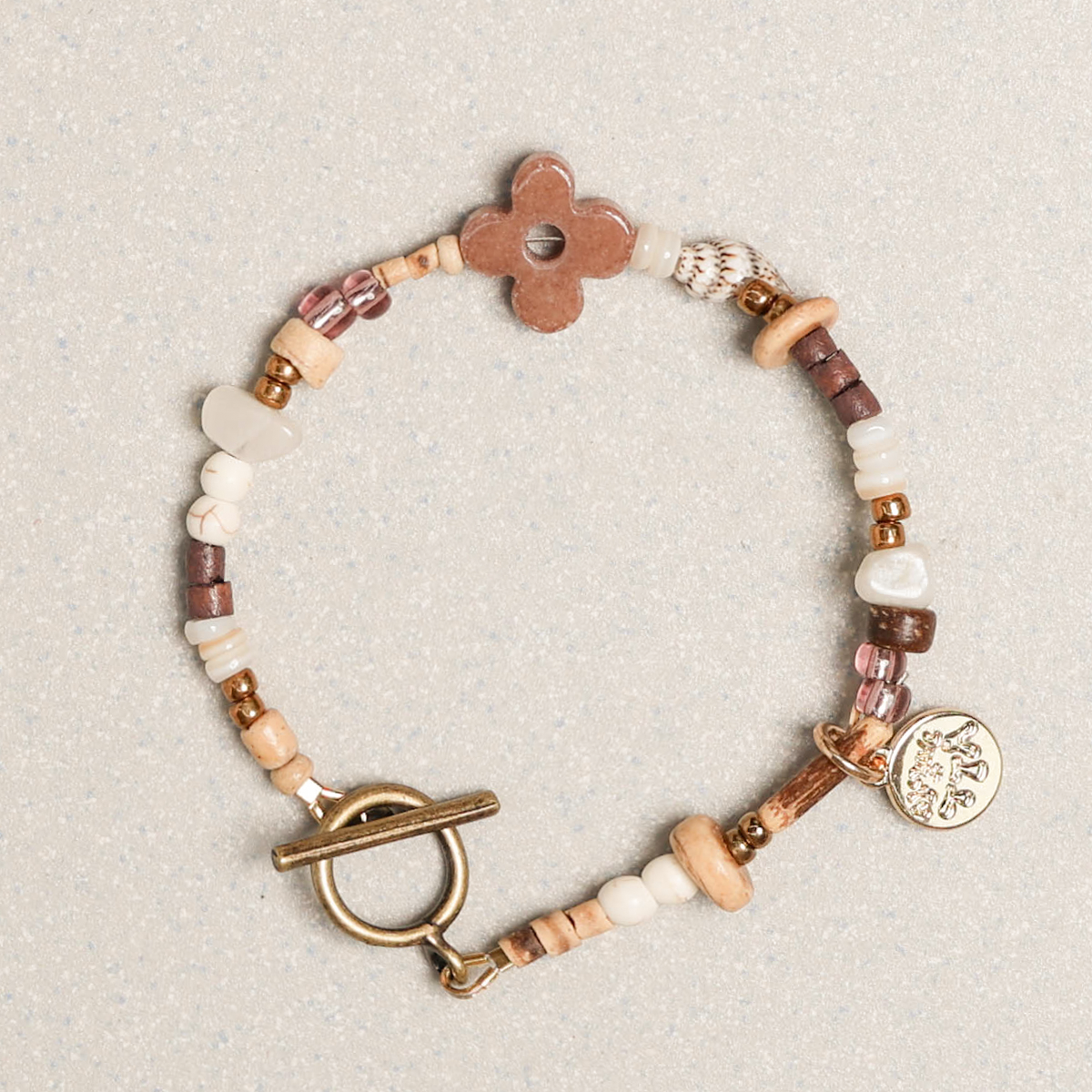 Towtow Archive - Clover Symbol Bracelet (Vintage Red) product image 8 | TRAB K-Fashion Australia
