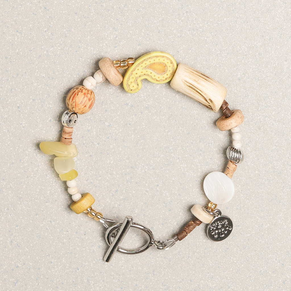 Towtow Archive - Paisley Symbol Bracelet (Lemon) product image 16 | TRAB K-Fashion Australia