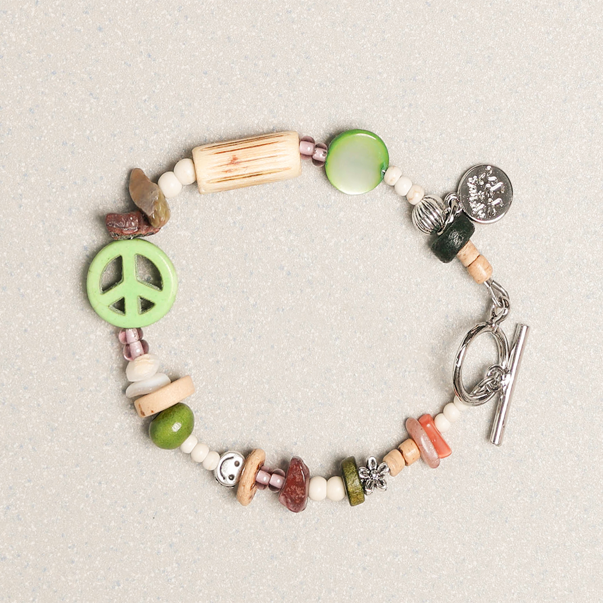 Towtow Archive - Peacemark Symbol Bracelet (Taffy Pink) product image 15 | TRAB K-Fashion Australia