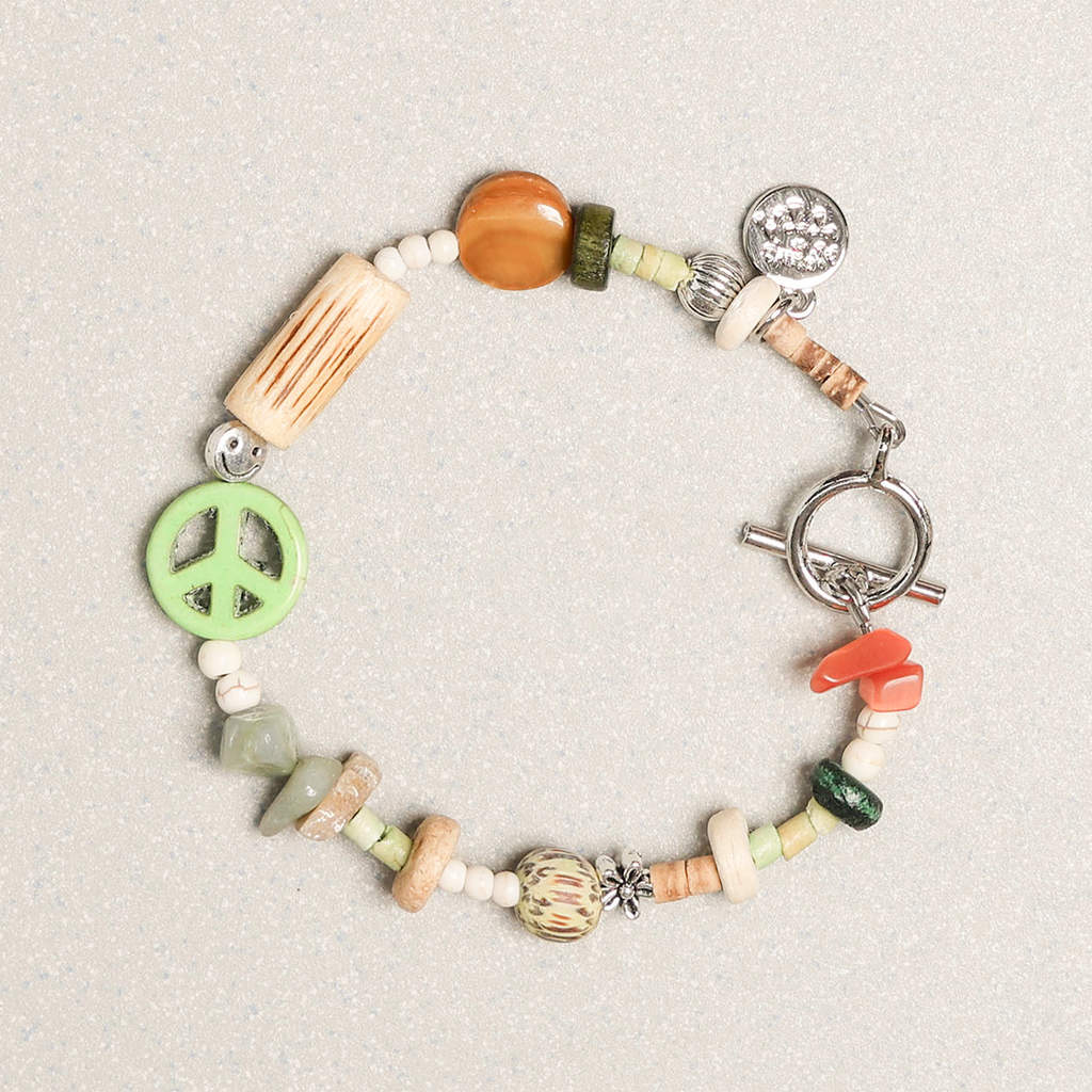 Towtow Archive - Peacemark Symbol Bracelet (Taffy Pink) product image 14 | TRAB K-Fashion Australia