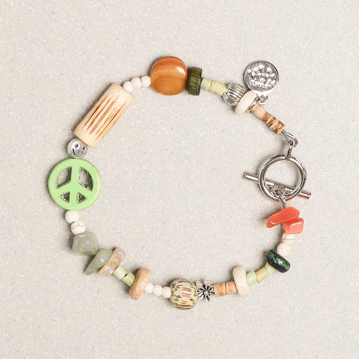 Towtow Archive - Peacemark Symbol Bracelet (Taffy Pink) product image 14 | TRAB K-Fashion Australia