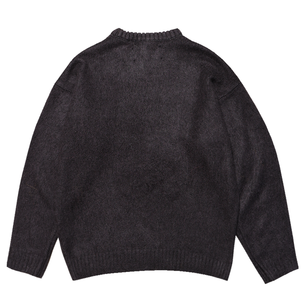 Towtow Archive - Cozy Fuzzy Sweater (Black) product image 3 | TRAB K-Fashion Australia