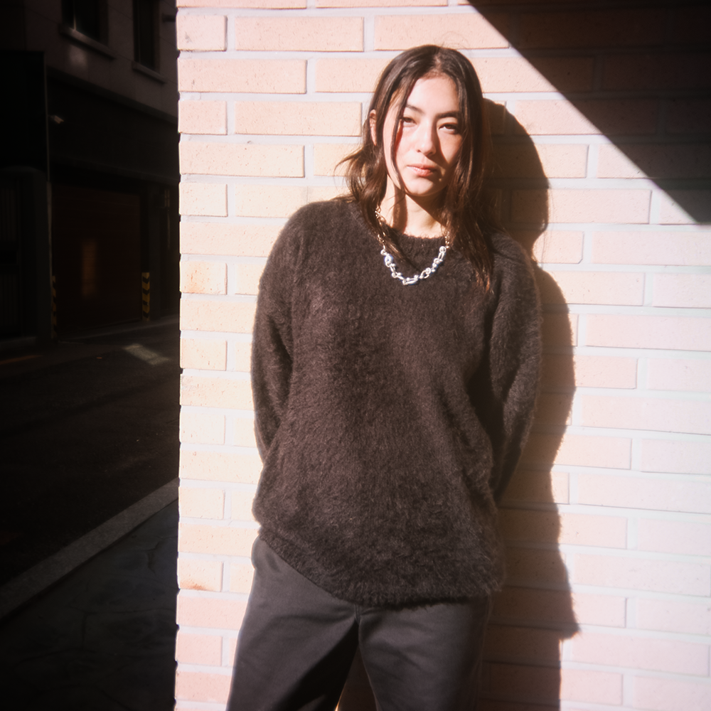 Towtow Archive - Cozy Fuzzy Sweater (Black) product image 6 | TRAB K-Fashion Australia