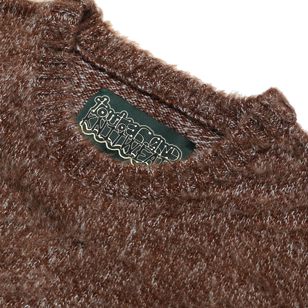 Towtow Archive - Cozy Fuzzy Sweater (Brown) product image 4 | TRAB K-Fashion Australia