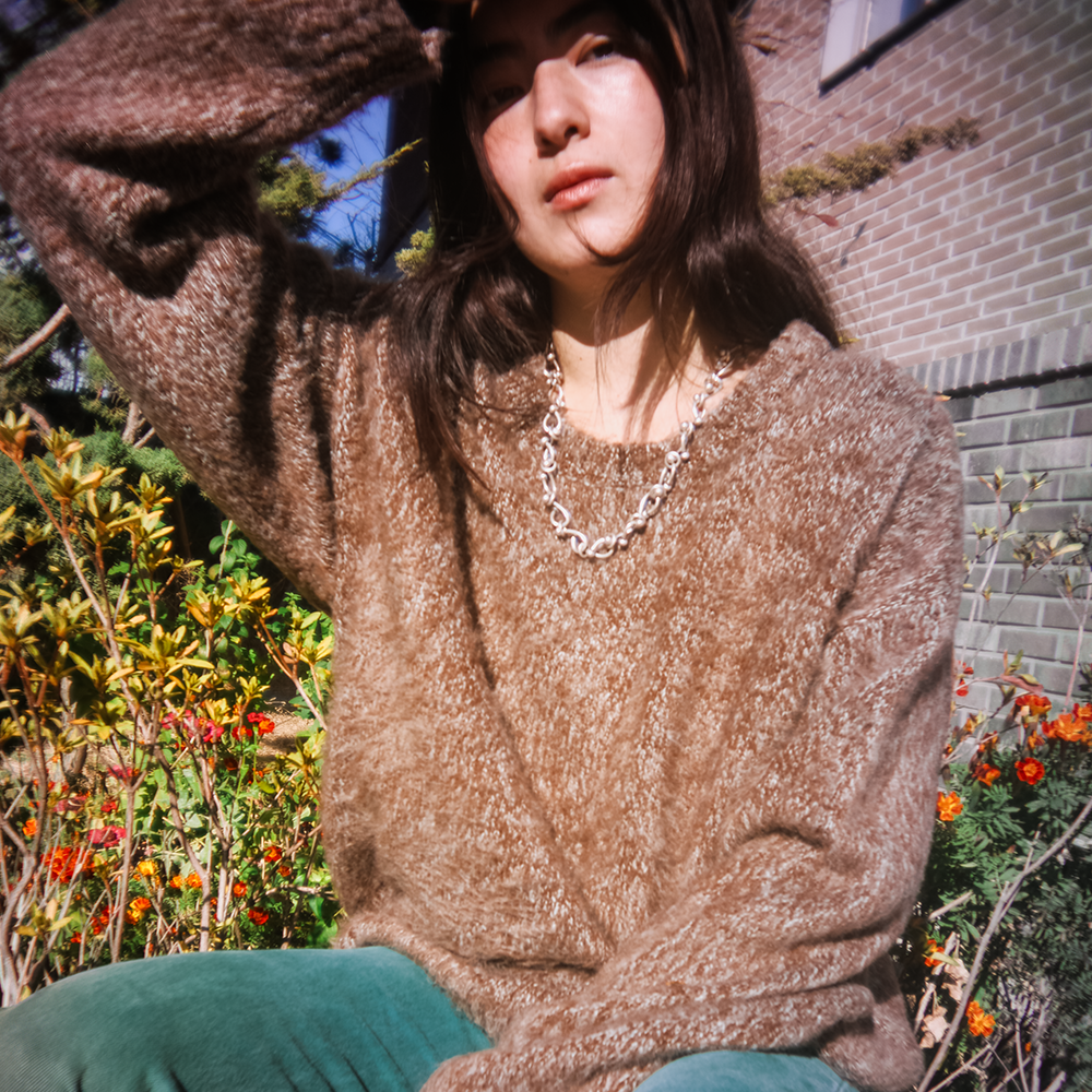Towtow Archive - Cozy Fuzzy Sweater (Brown) product image 7 | TRAB K-Fashion Australia