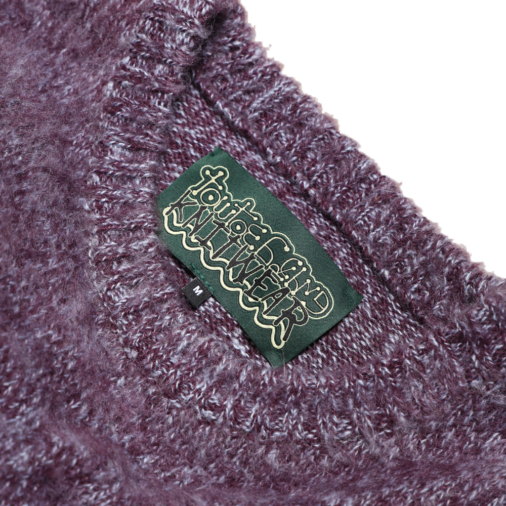 Towtow Archive - Cozy Fuzzy Sweater (Purple) product image 4 | TRAB K-Fashion Australia