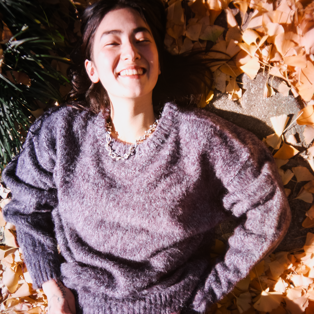 Towtow Archive - Cozy Fuzzy Sweater (Purple) product image 7 | TRAB K-Fashion Australia