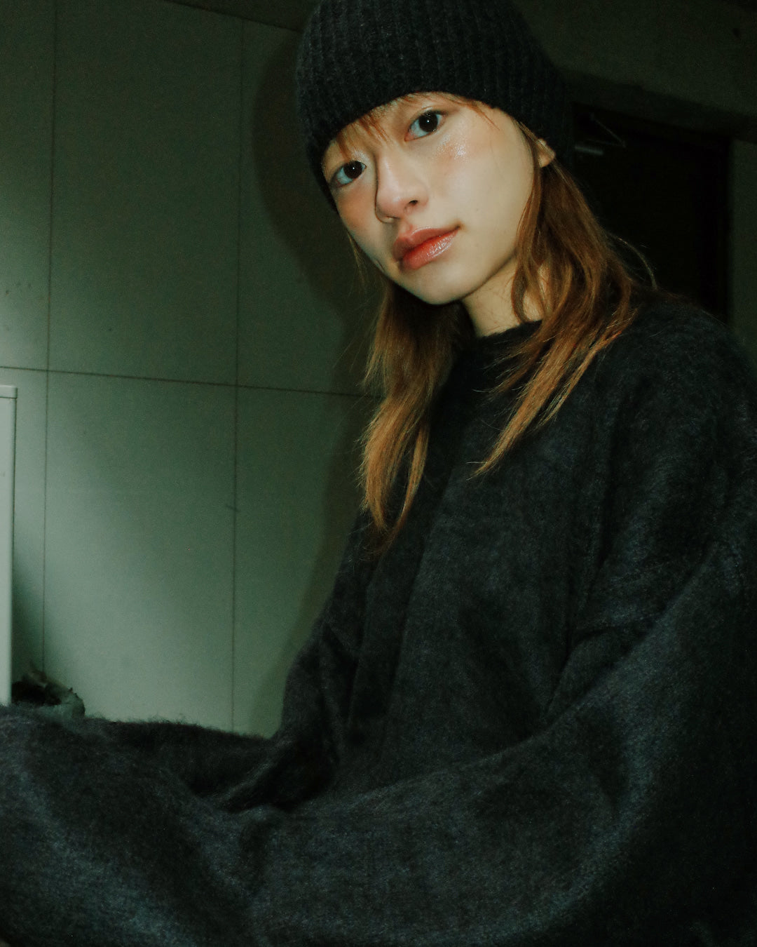 Towtow Archive - Cozy Mini Muffler (Black) product image 5 | TRAB K-Fashion Australia
