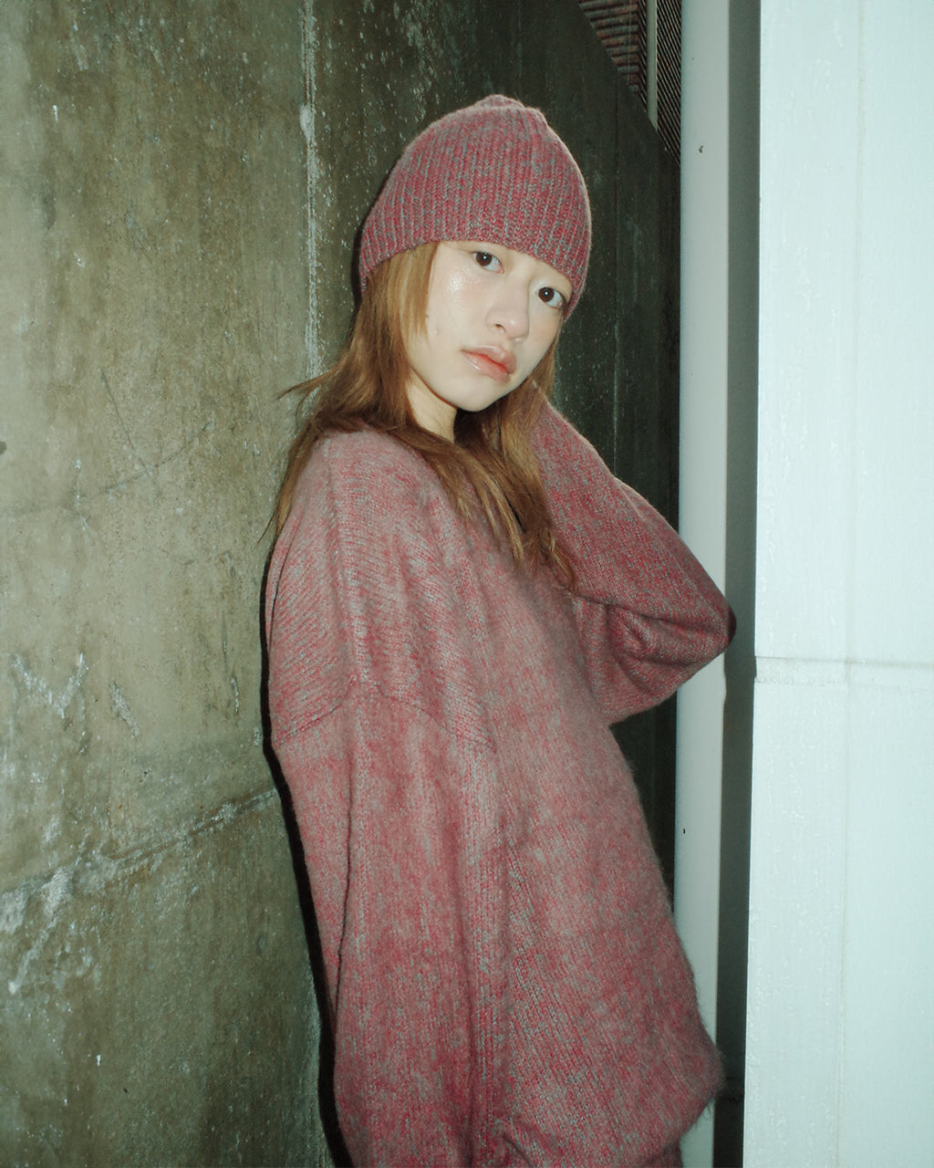 Towtow Archive - Cozy Mini Muffler Rusty (Red) product image 5 | TRAB K-Fashion Australia