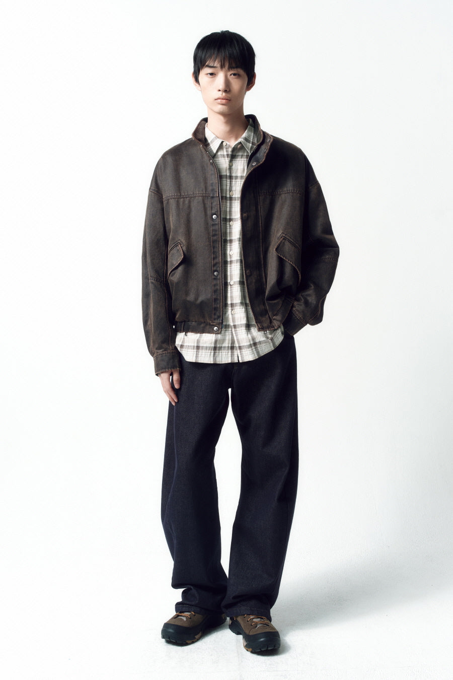 Insilence - Engineer Fit Denim Pants (Rinsed Indigo) product image 4 | TRAB K-Fashion Australia