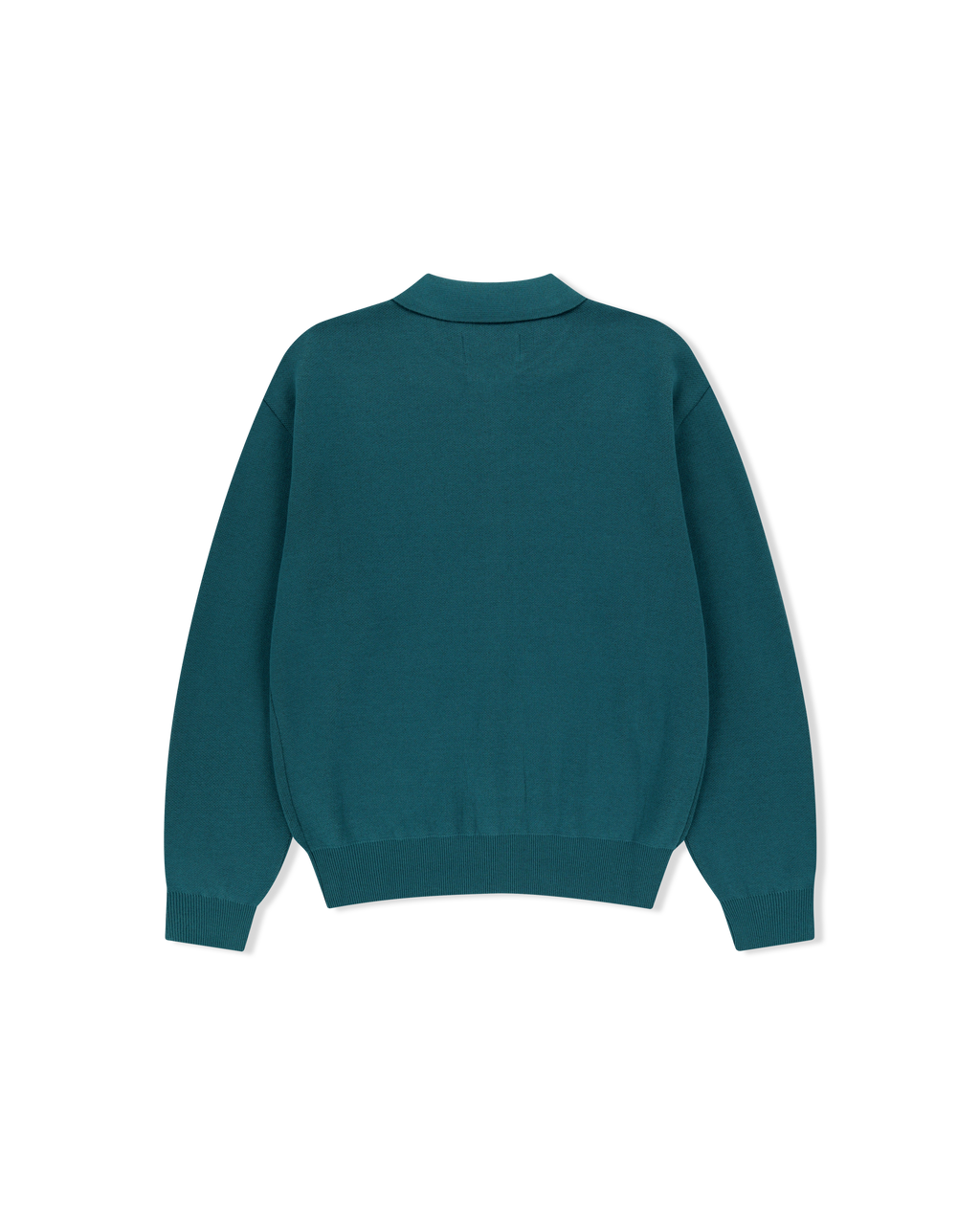 yeseyesee - Knit Zip Up Polo Cardigan (Teal) product image 2 | TRAB K-Fashion Australia