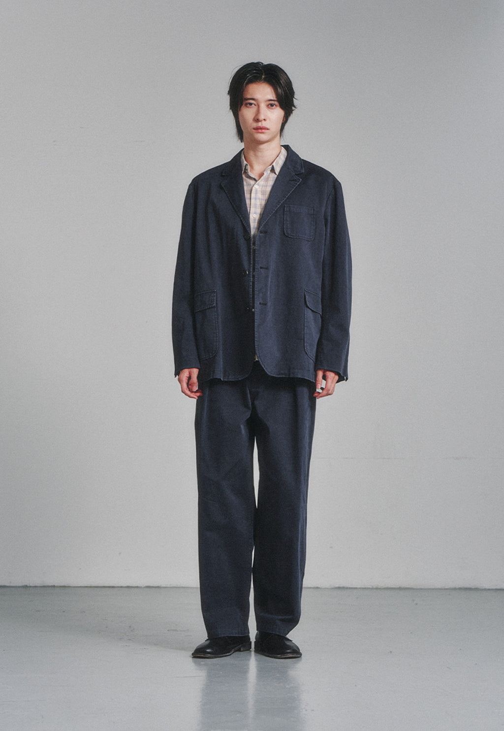Art if acts - One Tuck Chino Pants (Dark Navy) product image 2 | TRAB K-Fashion Australia