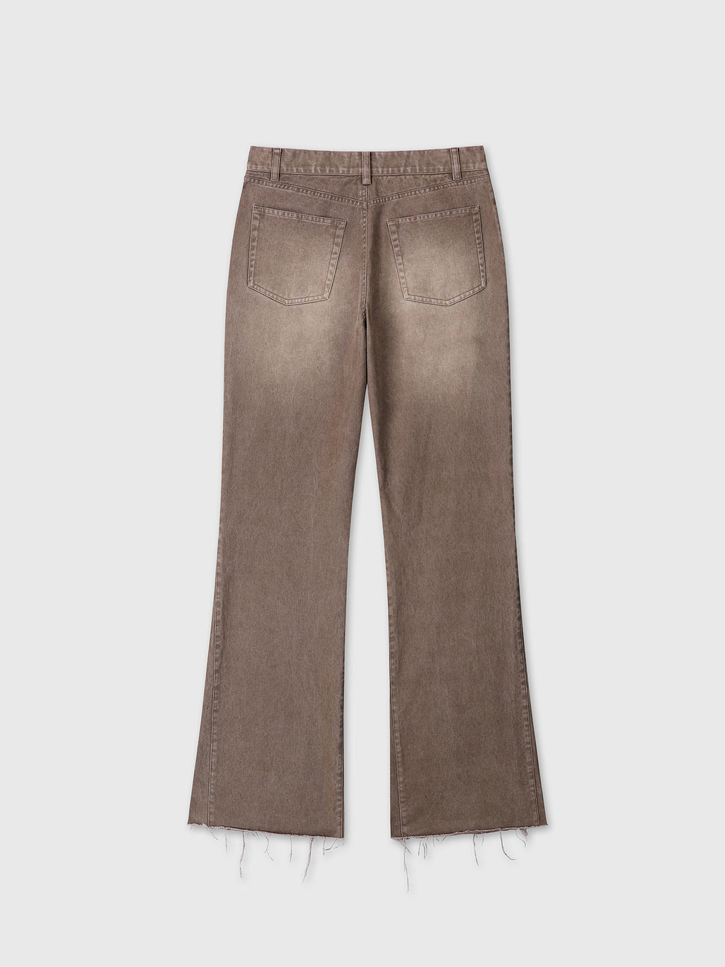 Tonywack - Re-Cut Brushed Cotton Flared Pants (Faded Brown) product image 8 | TRAB K-Fashion Australia