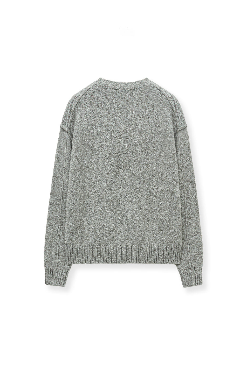 Matin Kim - Matin Mixed Yarn Knit Pullover (Grey) product image 3 | TRAB K-Fashion Australia