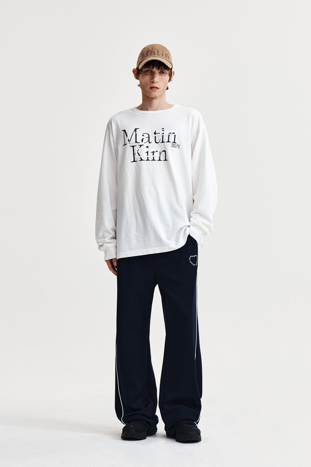 Matin Kim - Patch Graphic Long Sleeve Top (White) product image 13 | TRAB K-Fashion Australia
