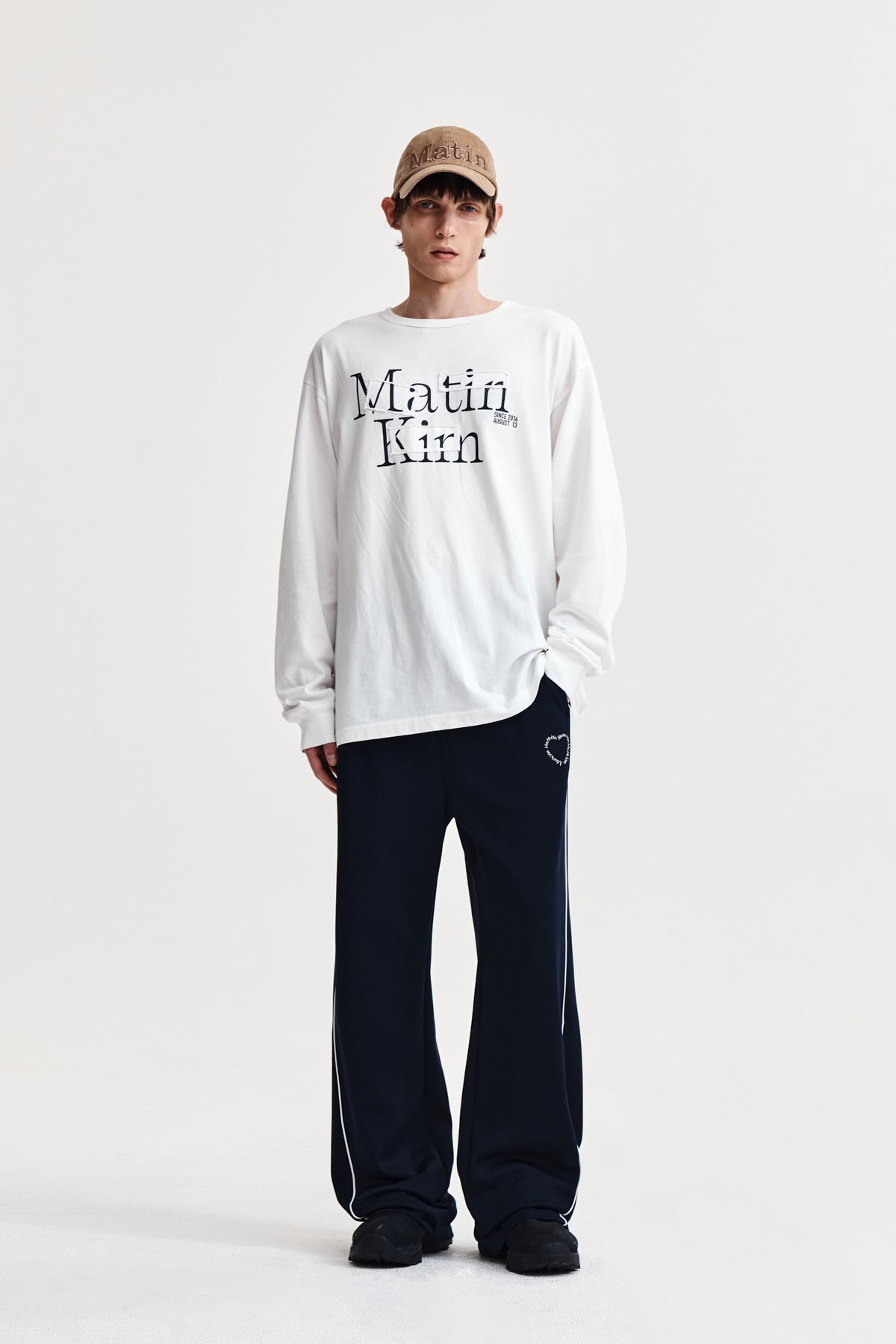 Matin Kim - Patch Graphic Long Sleeve Top (White) product image 13 | TRAB K-Fashion Australia