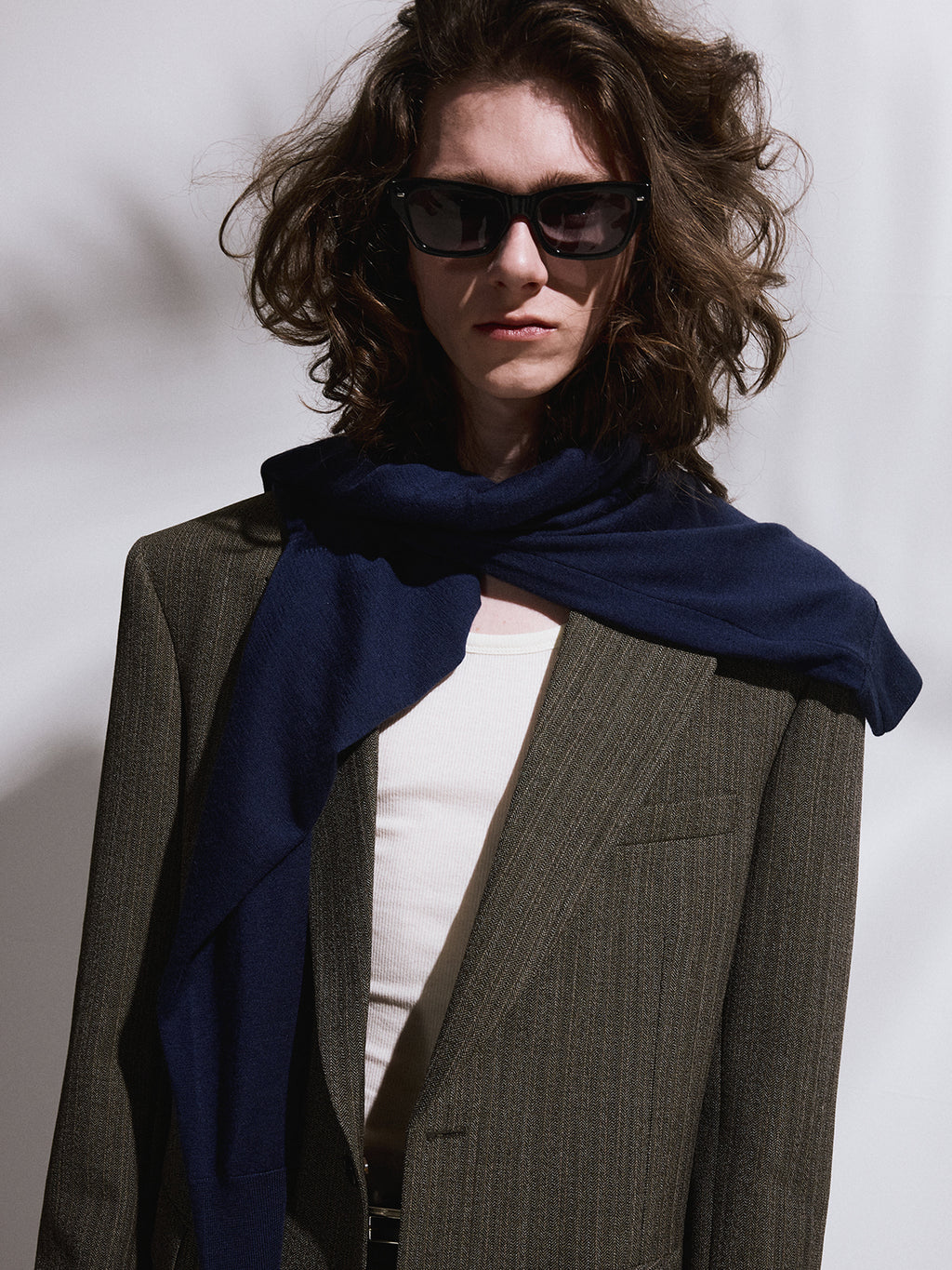 Recto - Broken Harringbone Suit Jacket (Dark Khaki) product image 4 | TRAB K-Fashion Australia